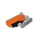 Frizione di fissaggio T51.1700.04 Blum per guida Tandem Plastica finitura Arancione e Grigio