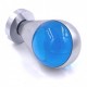 POMOLO OLIVARI INFINITY CROMO OPACO VETRO AZZURRO