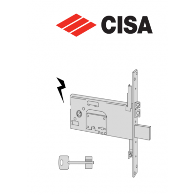 Serratura elettrica a doppia mappa Cisa entrata 90 serie 17357-90