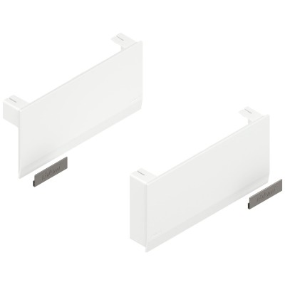 Set placche Aventos Hk 22K8000 di copertura per anta a ribalta standard, destro+sinistro, finitura Bianco Seta