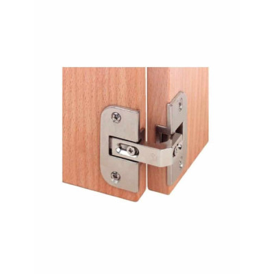 Cerniera per anta ad angolo, apertura 150°, Hafele, foro scodello 35 mm per angolo cucine e armadi ad angolo
