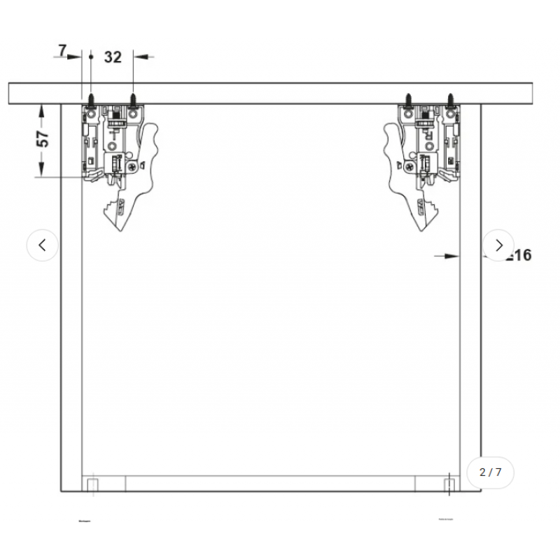 GUIDA CON MONTAGGIO INVISIBILE, HÄFELE MATRIX UM A30 USCITA TOTALE, PORTATA FINO A 30 KG 450 MM 450MM