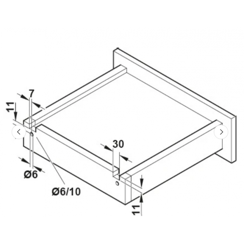 GUIDA CON MONTAGGIO INVISIBILE, HÄFELE MATRIX UM A30 USCITA TOTALE, PORTATA FINO A 30 KG 450 MM 450MM