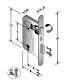 Serratura per porte interne mod. 042T patent chiave int. mm70 front. mm20x190 bordo tondo entrata 50
