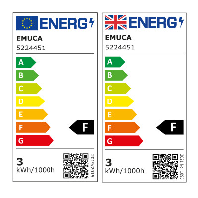 Faretto LED Mizar per l'incasso nei mobili (AC 230V 50Hz), senza la necessità di un convertitore, Luce bianca naturale 4.000K, Acciaio e plastica, Nichel satinato