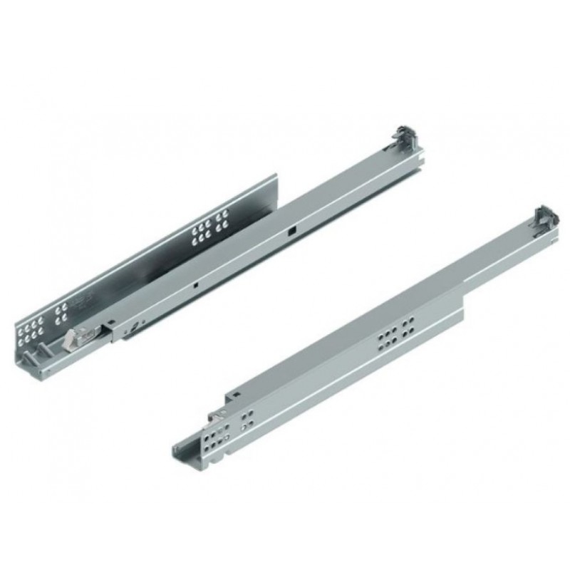 Guida scorrevole Tandem Blumotion Blum 560H4000B, lunghezza 400 mm, estrazione totale, portata 30 kg, Acciaio finitura Zincato