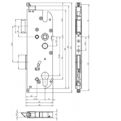 Serratura multipunto azionato - GU 6-28475-01-0-1