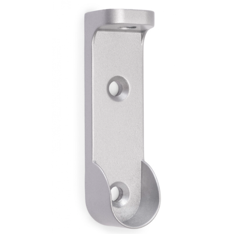 Reggitubo laterale per barra appendiabiti per armadio 71468, Zama, Verniciato alluminio