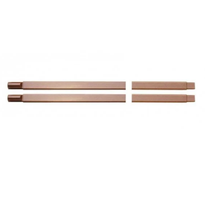 Coppia aste 10x20 mm. registrabili Mottura da cm. 72 a 130 per art. 30426 bronzo 