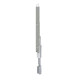 Terminale superiore A50193.02.SX Artech AGB per ante a bandiera, mano sinistra, lunghezza 125 mm, puntale uscita 11 o 15 mm, Acciaio finitura Silver Terminale superiore A50193.02.SX Artech AGB per ante a bandiera, mano sinistra, lunghezza 125 mm, puntale uscita 11 o 15 mm, Acciaio finitura Silver