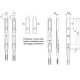 Terminale superiore A50193.02.SX Artech AGB per ante a bandiera, mano sinistra, lunghezza 125 mm, puntale uscita 11 o 15 mm, Acciaio finitura Silver Terminale superiore A50193.02.SX Artech AGB per ante a bandiera, mano sinistra, lunghezza 125 mm, puntale uscita 11 o 15 mm, Acciaio finitura Silver