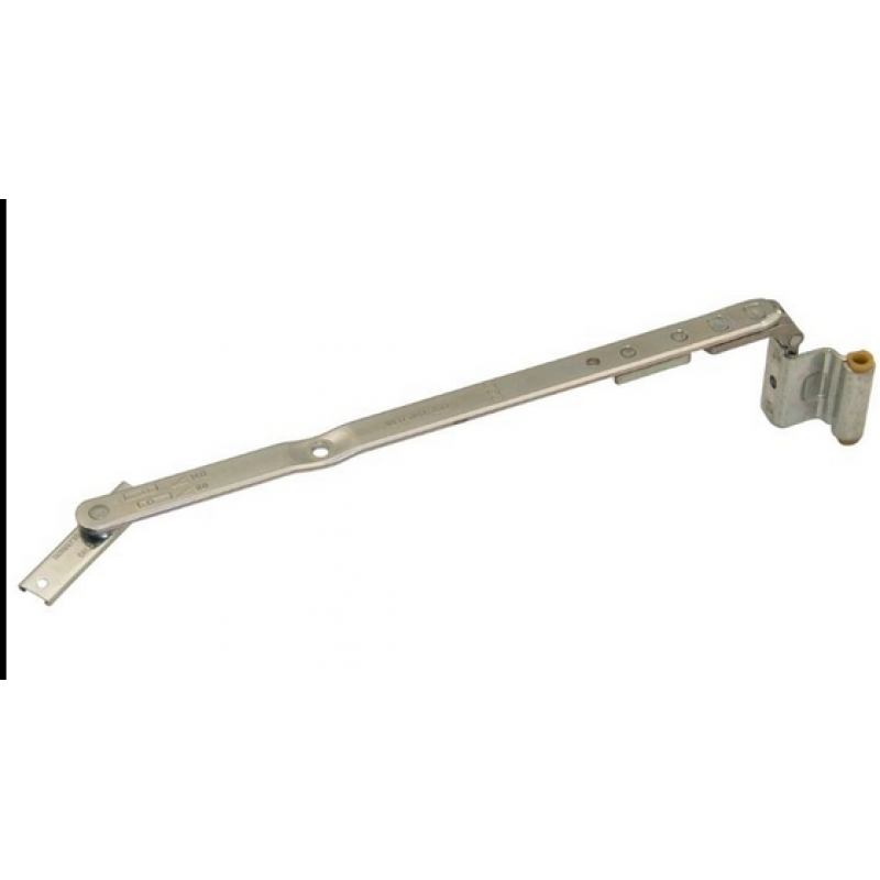 Braccio forbice A51911.24.04 Artech AGB Destro per serramento in legno, lunghezza 794-1204 mm, interasse 9 mm, battuta 18 mm