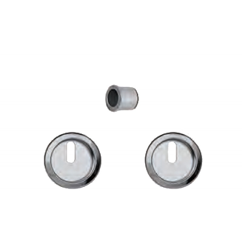 Kit Maniglia Da Incasso SCIVOLA KIT G tonda con foro patent e maniglietta di trascinamento mat. OTTONE col. BRONZATO - dimensioni Ø 60