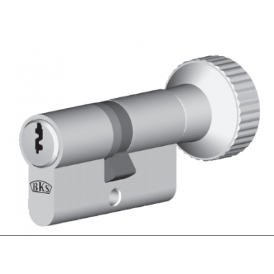 Cilindro HELIUS frizionato anti bamping con chiave e pomolo nickel lunghezza 100 dimensioni 45-10-45 GU BKS