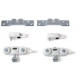 KIT PER PORTE SCORREVOLI SCRIGNO PER BINARIO ALTO Portata 80 kg ART. C0043