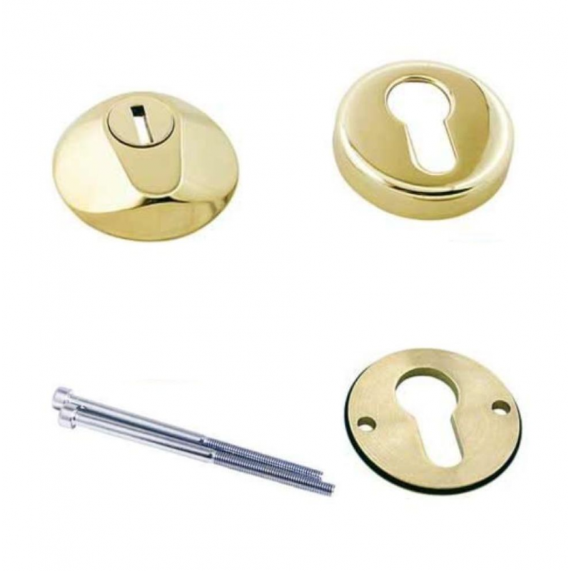 Defender tondo Tenax C94850.10 Agb per portoncino esterno, spessore 10 mm, diametro 50 mm, Acciaio Temprato finitura Pvd