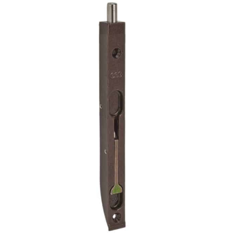 Catenaccio a leva AGB D00350.25.02, frontale 20 mm, lunghezza 250 mm, finitura Bronzato