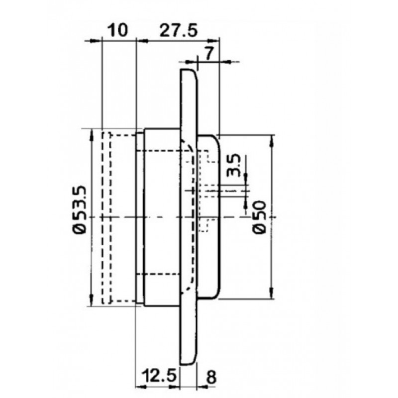 Defender Meccanico a molla DF05 ad altezza regolabile con fissaggi M6
