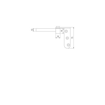 CERNIERA BILICO COMPACT AGB E10073 COMPLETO PER PORTA A FILO
