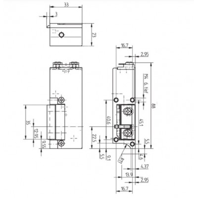 INCONTRO ELETTRICO tipo EFF-EFF 125 E125ED14 6/12 V. per serrature di porte blindate