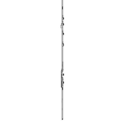 Asta a leva G-U Italia per finestra, versione Italiana, lunghezza 1190 mm, altezza battente 1101-1350 mm, finitura Argento