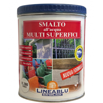 Smalto all’acqua MULTI SUPERFICI Linea Blu Sayerlack HL 2060 750ml Bianco