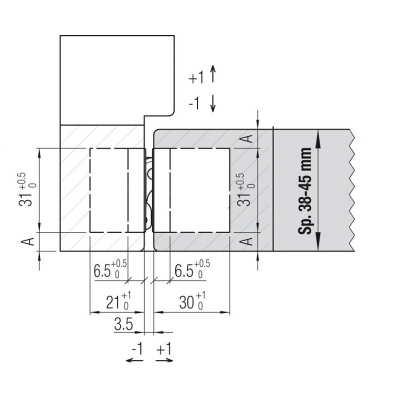 CERNIERA A SCOMPARSA ATOMIKA K8000 CS HD CROMO SATINATO KRONA KOBLENZ