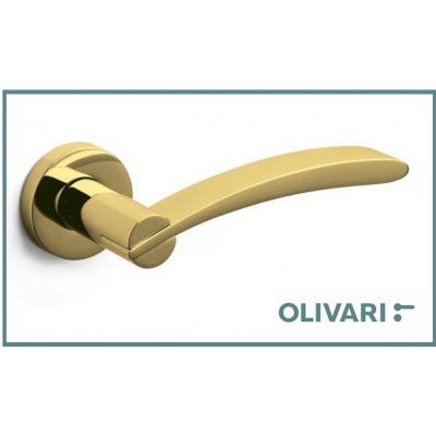 Maniglia per porte Selene Super Oro lucido verniciato Olivari