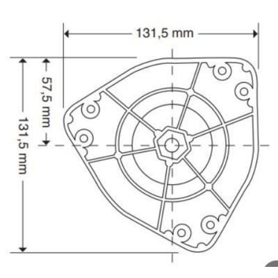 Gamba per tavolo diametro 60 mm h 71-110 mm nero opaco MA.20.3