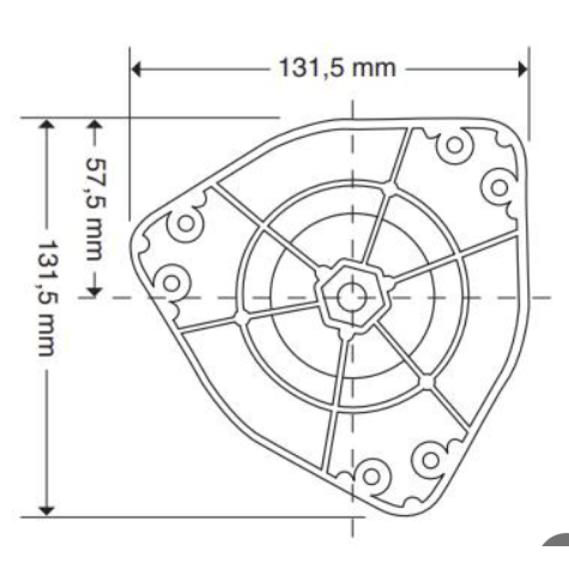 Gamba per tavolo diametro 60 mm h 71-110 mm nero opaco MA.20.3