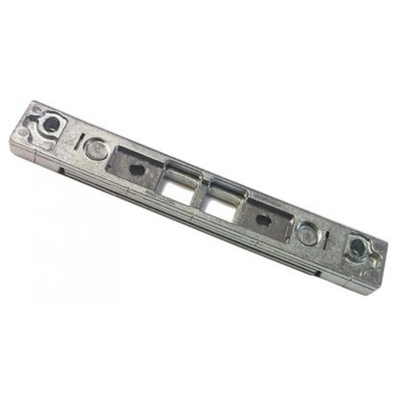 Scontro scrocco-mandata 29776 Maico per serratura, aria 4, scostamento 9 mm, finitura Argento