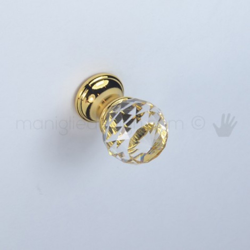 POMOLO VETRO OTTONE DIAM.22