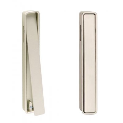 Maniglia incasso MN1032Z Pamar per mobile, dimensione foro 157x22x12 mm, esterno 159x24 mm, interasse 96 mm, Zama finitura Alluminio Opaco Metallizzato