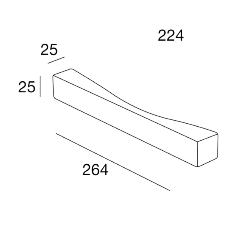 Maniglia per mobili MN 1046 Z Pamar