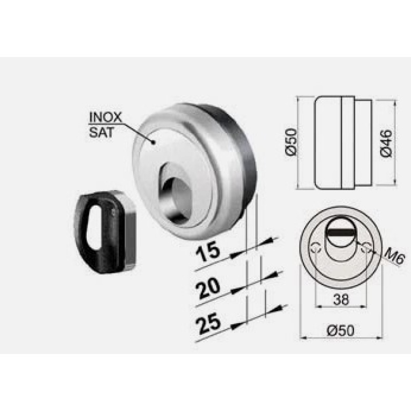 DEFENDER MAGNETICO MR500F DISEC MR500F25D1IL OTTONE LUCIDO H 25 MM 3 CHIAVI DEFENDER MAGNETICO MR500F DISEC MR500F25D1IL OTTONE LUCIDO H 25 MM 3 CHIAVI