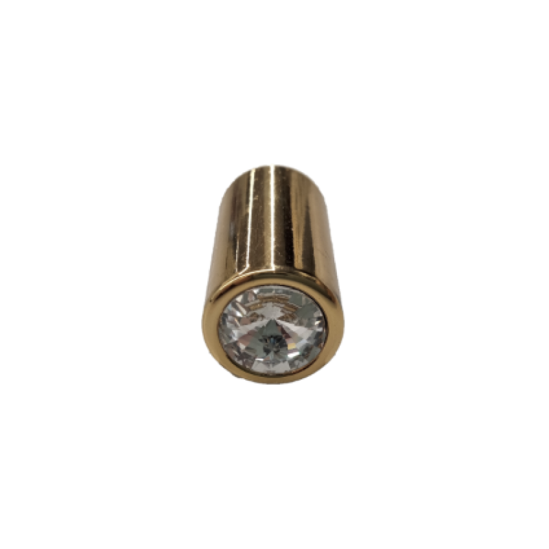 Pomolo PO2010 Pamar in ottone con cristallo trasparente