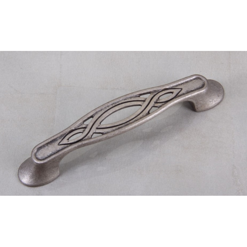 Maniglia per mobili Gusti WMN536 argento invecchiato 128mm