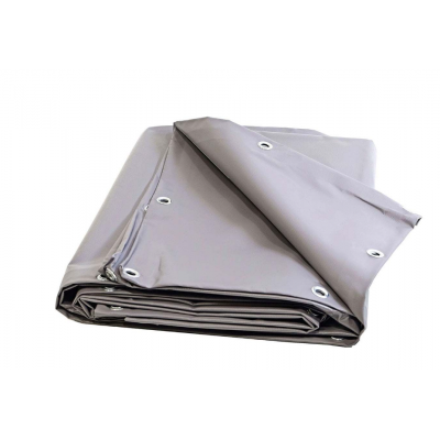 Telo per Pergola Grigio 5x4 m Copertura per Gazebo o Pergolato impermeabile in PVC occhielli distanza 50cm